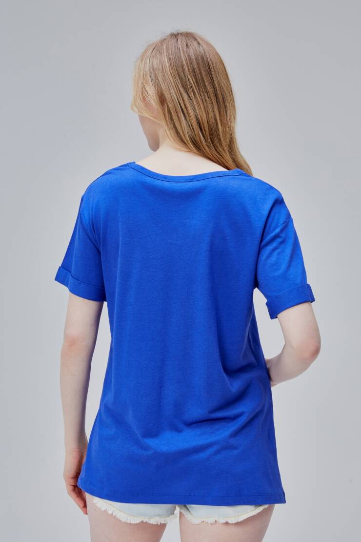 Storm Kadın Yırtmaçlı T-Shirt - 8