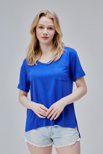 Storm Kadın Yırtmaçlı T-Shirt - 4