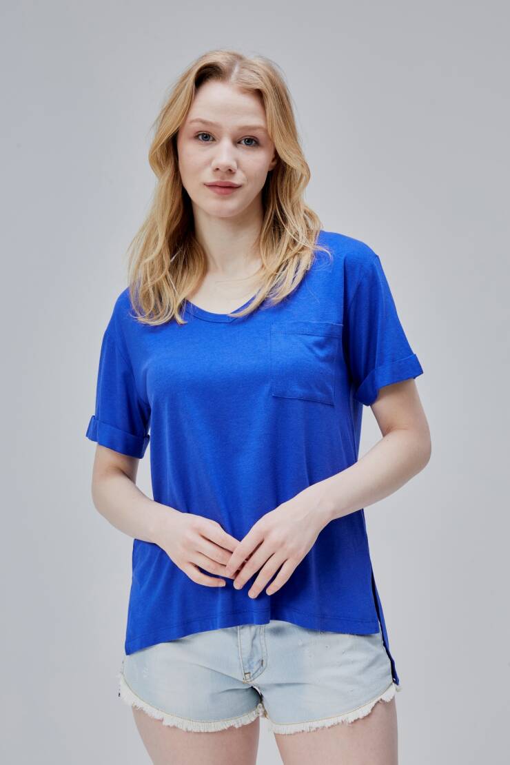 Storm Kadın Yırtmaçlı T-Shirt - 4