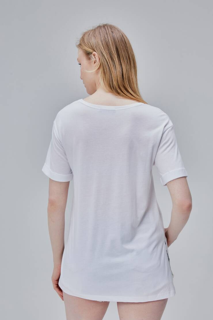 Storm Kadın Yırtmaçlı T-Shirt - 16
