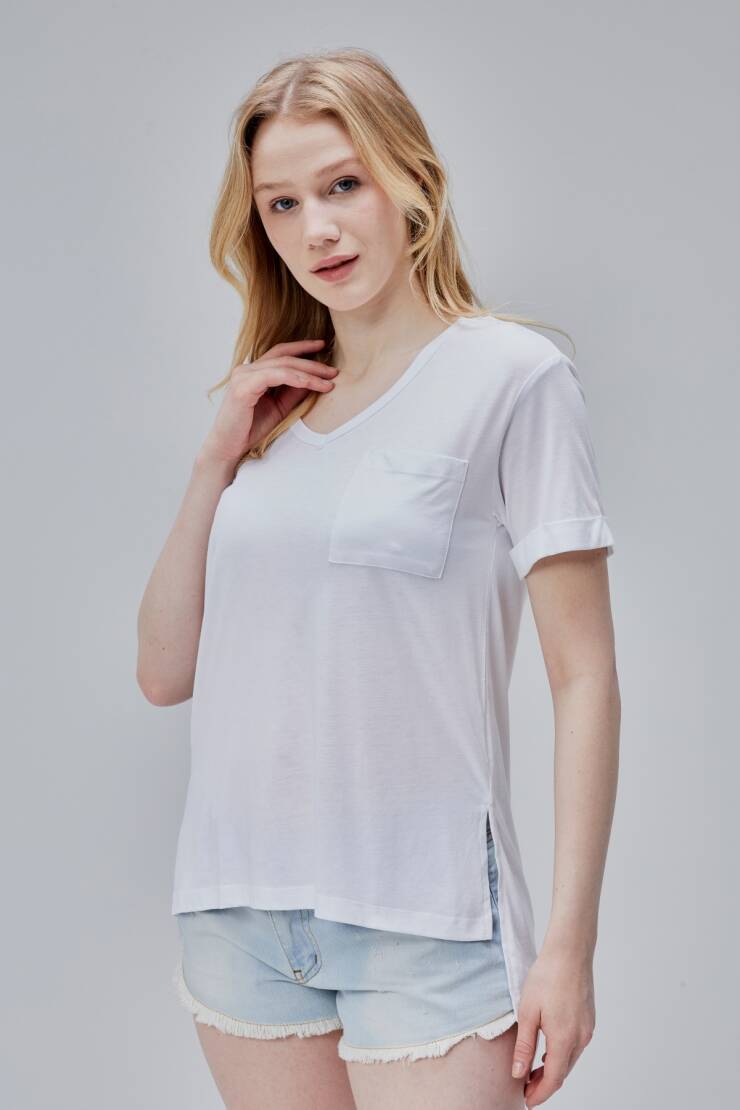 Storm Kadın Yırtmaçlı T-Shirt - 10