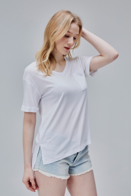 Storm Kadın Yırtmaçlı T-Shirt - 11