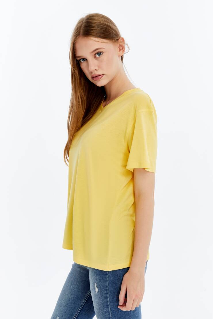 Terra V Yaka Bambu Kadın T-Shirt - 3