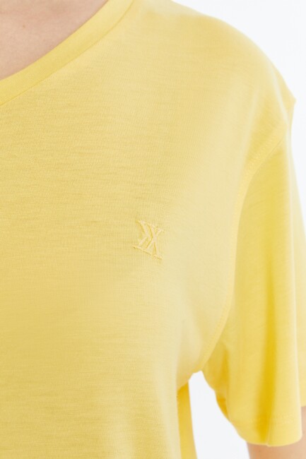 Terra V Yaka Bambu Kadın T-Shirt - 8