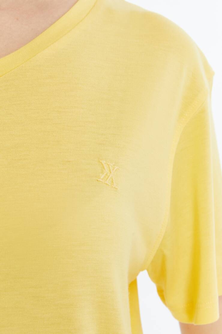 Terra V Yaka Bambu Kadın T-Shirt - 8