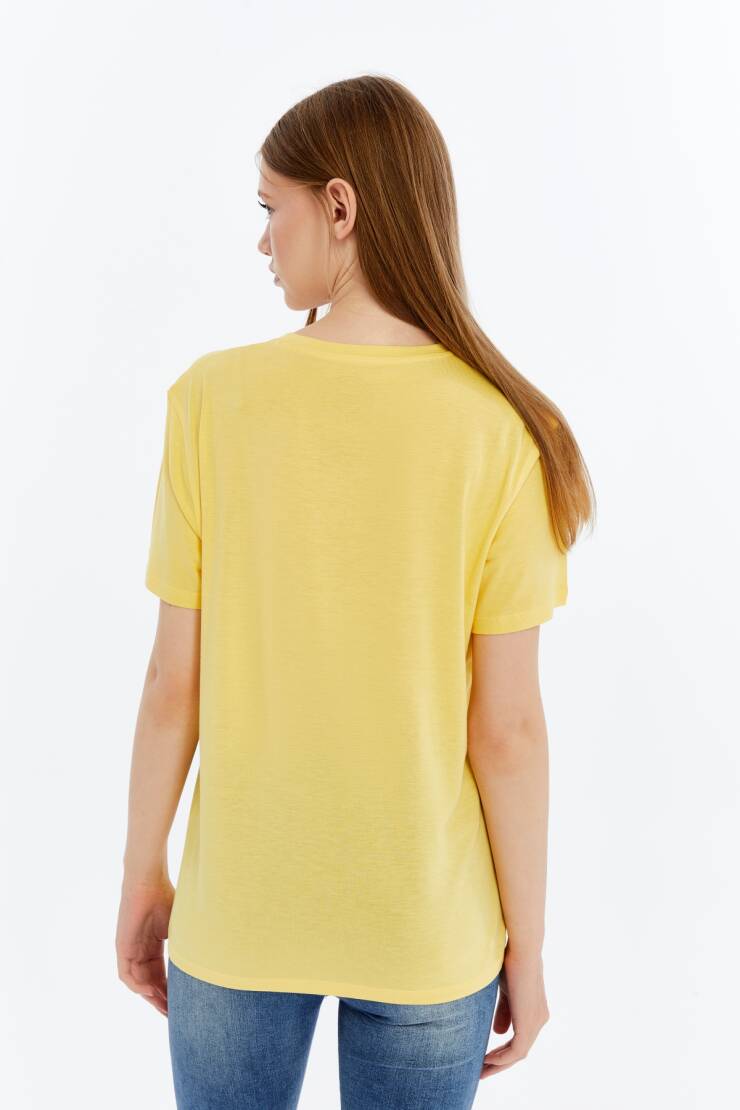 Terra V Yaka Bambu Kadın T-Shirt - 9