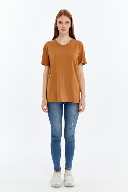 Terra V Yaka Bambu Kadın T-Shirt - 12