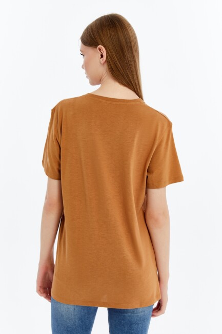 Terra V Yaka Bambu Kadın T-Shirt - 18