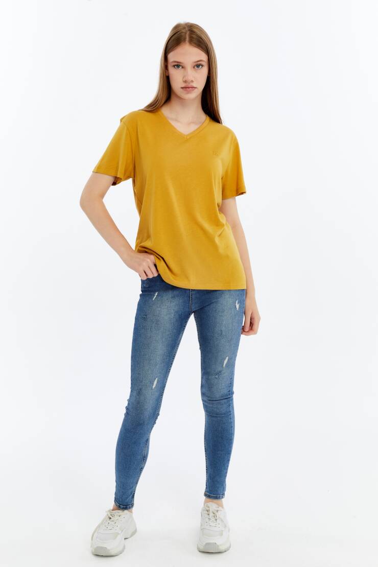 Terra V Yaka Bambu Kadın T-Shirt - 20